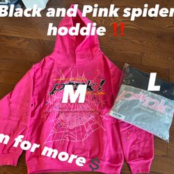 Black And Pink Spider Hoddie ‼️‼️