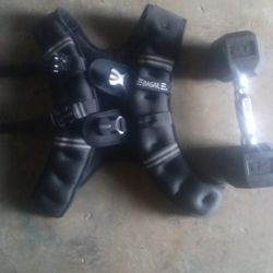BAGAIL WEIGHT JACKET AND 12LB DUMBBELL $50 O.B.O