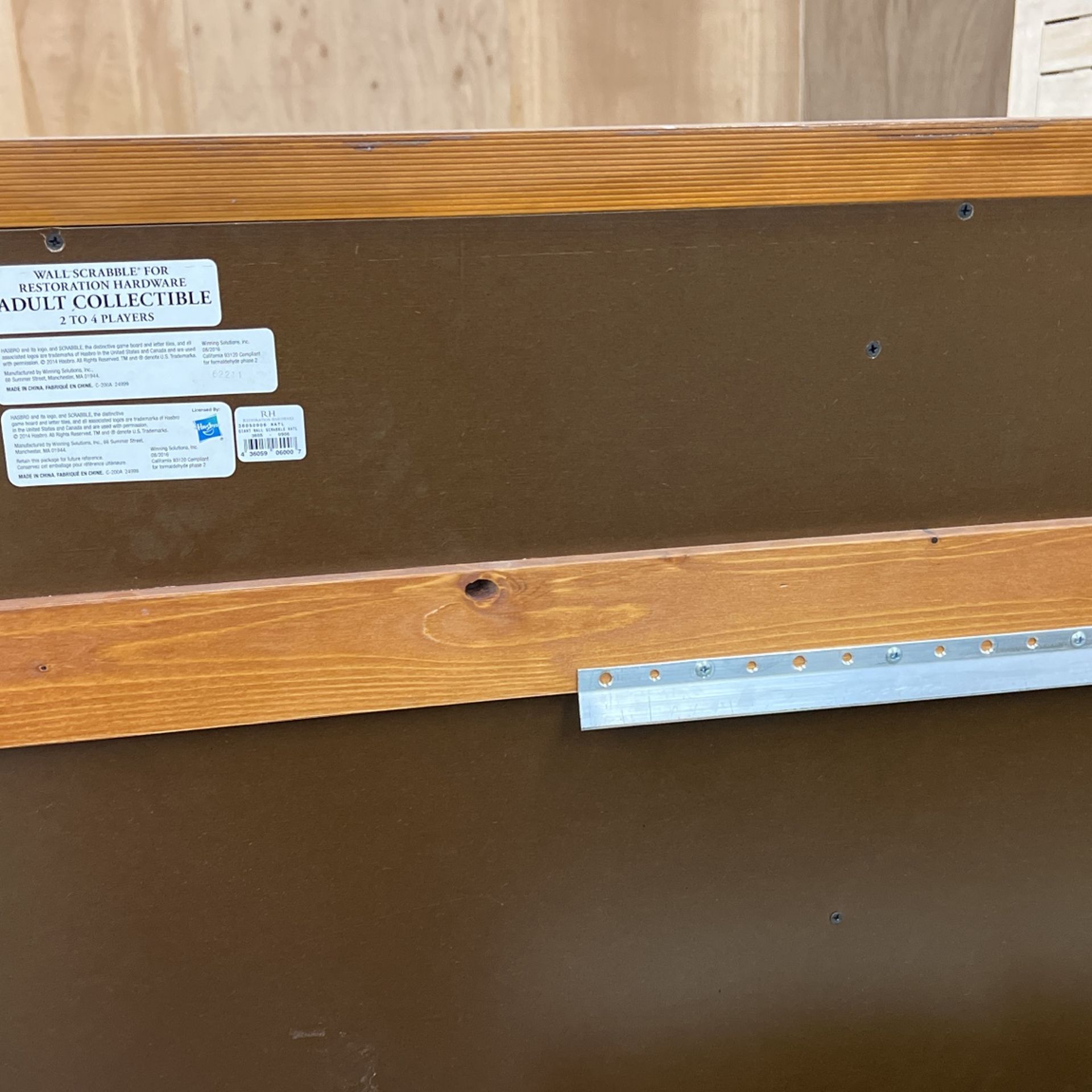 Restoration Hardware Giant wall scrabble “collectors Item” for Sale in