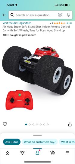 AIR HOGS SUPER SOFT REMOTE CONTROL CAR 