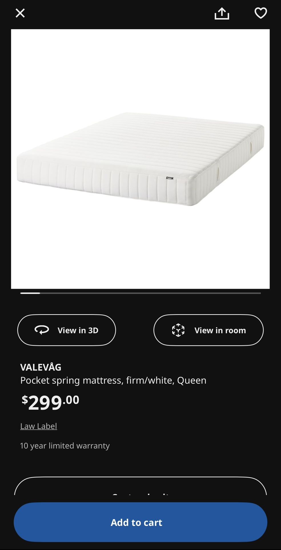 Queen Size Mattress & Bed Frame