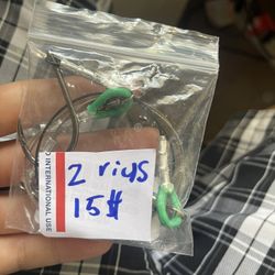 2 Pack 2’ Shark Leader 9/0 J Hooks