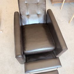 Faux Leather Recliner