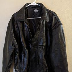Hard Rock Cafe Biloxi Bomber Leather Jacket Brand New No Tags