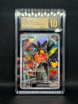 Tepig CGC Pristine 10 Pokémon Black Star Promo