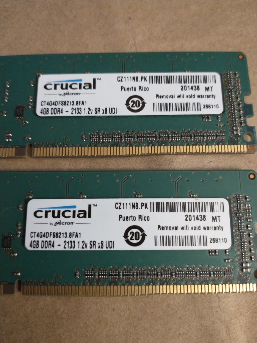 Crucial 8gb dual channel ddr4 ram for Sale in Bellevue, WA OfferUp