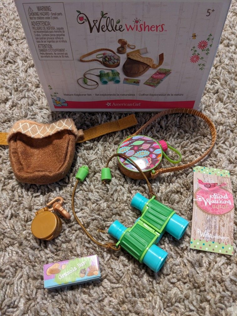 American Girl Doll, WellieWisher, 2016 Nature Explorer Set, Complete! In box