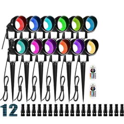 ZUCKEO 5W RGB Landscape Lighting Color Changing Low Voltage Landscape lights with Connectors