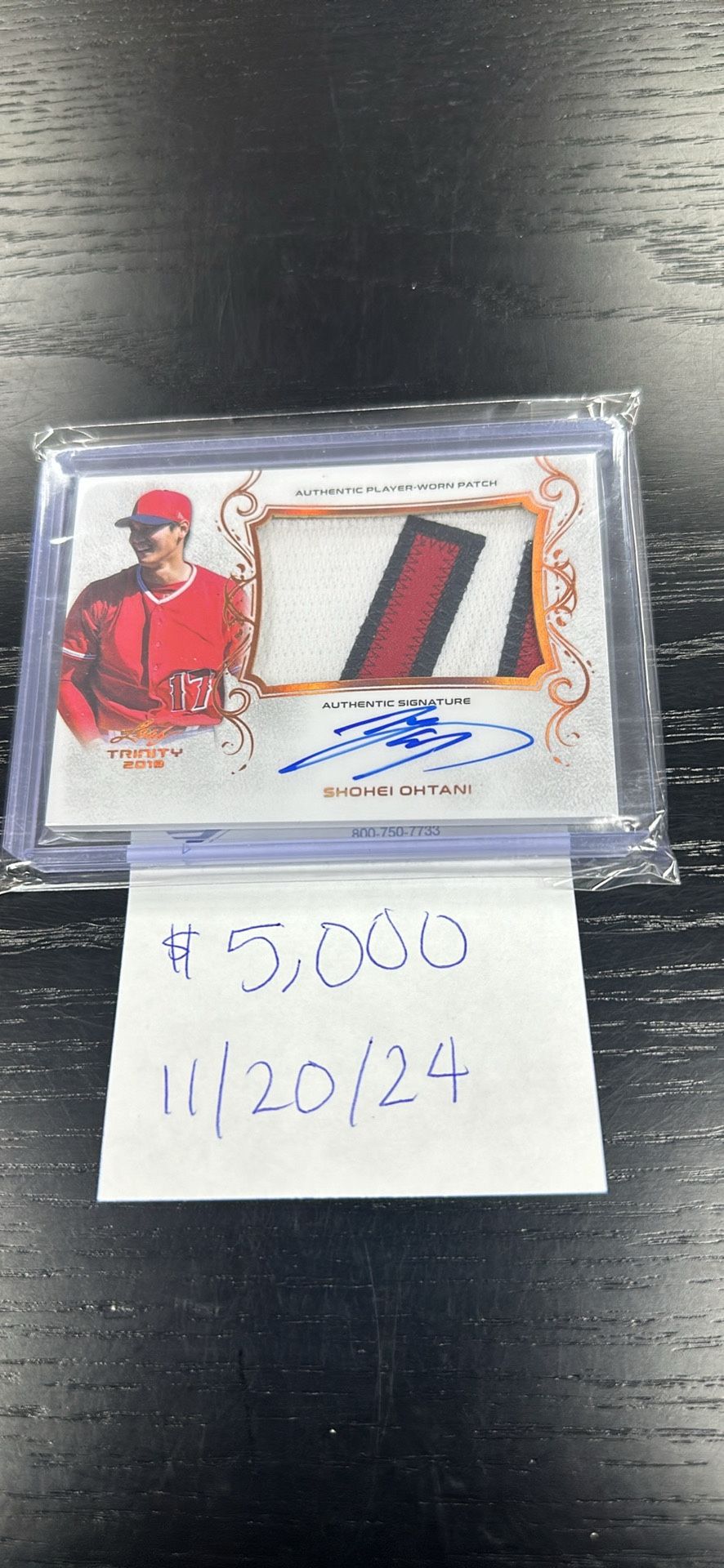 Signed Ohtani Card
