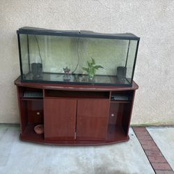 55 gallon Fish Tank, With Stand And Some Supply’s 