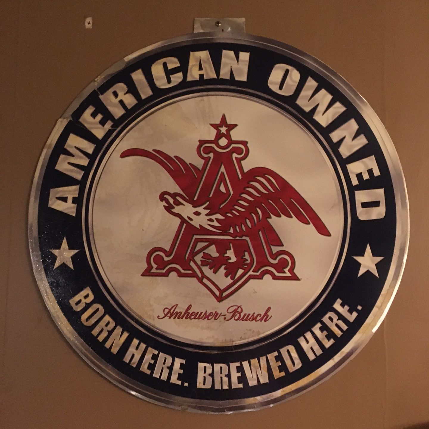 Anheuser Busch sign