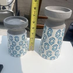 Set Of 2 Decorative Candle Holders