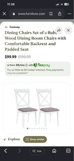 2 brand new dining chairs 50$