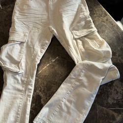 GFTD LA White Stacked Skinny Jeans