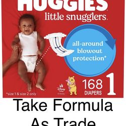 Huggies size 1 little snugglers diapers-  Pañales