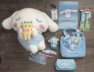 Cinnamoroll 18" plush and accessories