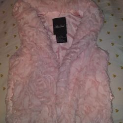 little girl fur vest