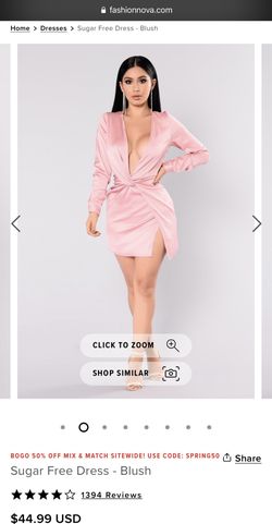 Fashion Nova Blush Dress