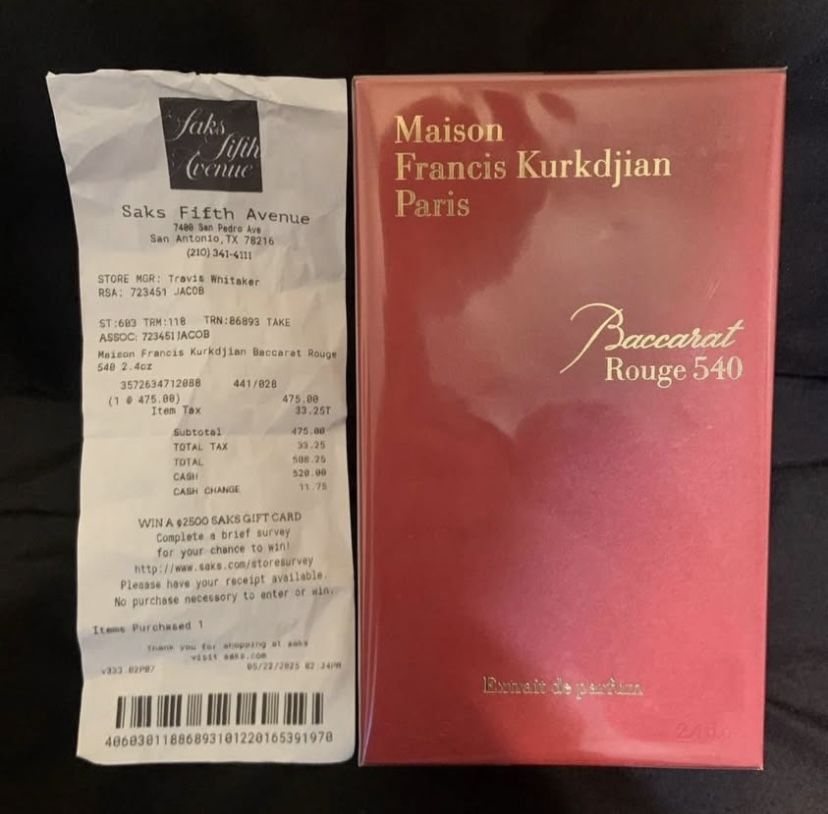 Real Baccarat rouge Reql Price 540