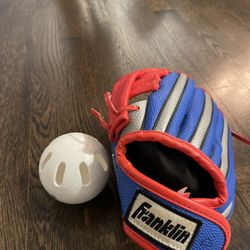 Left Hand Throwing Baseball Glove- Ages 4-6