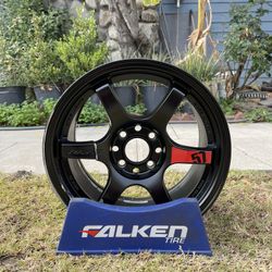 Rays 57DR Single damaged wheel
