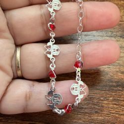 Linda Pulsera De Plata 925 Plata Mexicana 