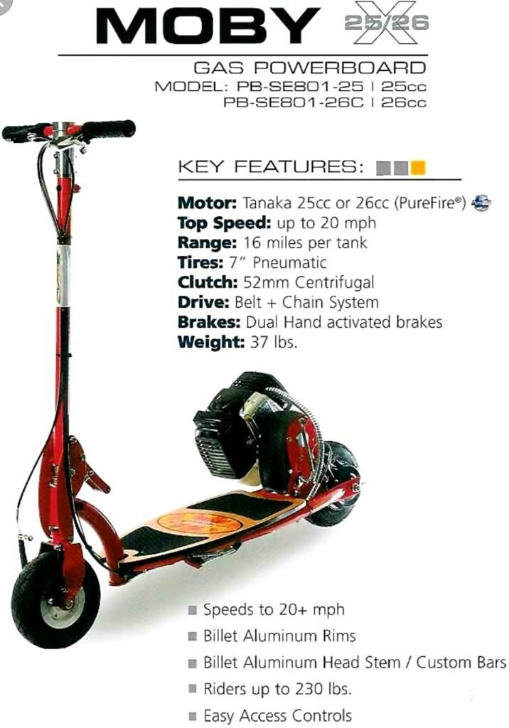 Bladez X 26cc Gas Scooter