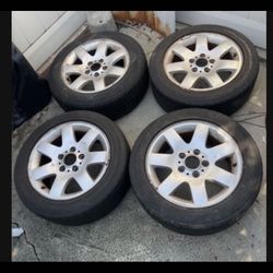 4 —- 205/55r16 5x120 5x4.72 Stock Bmw Wheels Rims Tires Hold Air!!!!