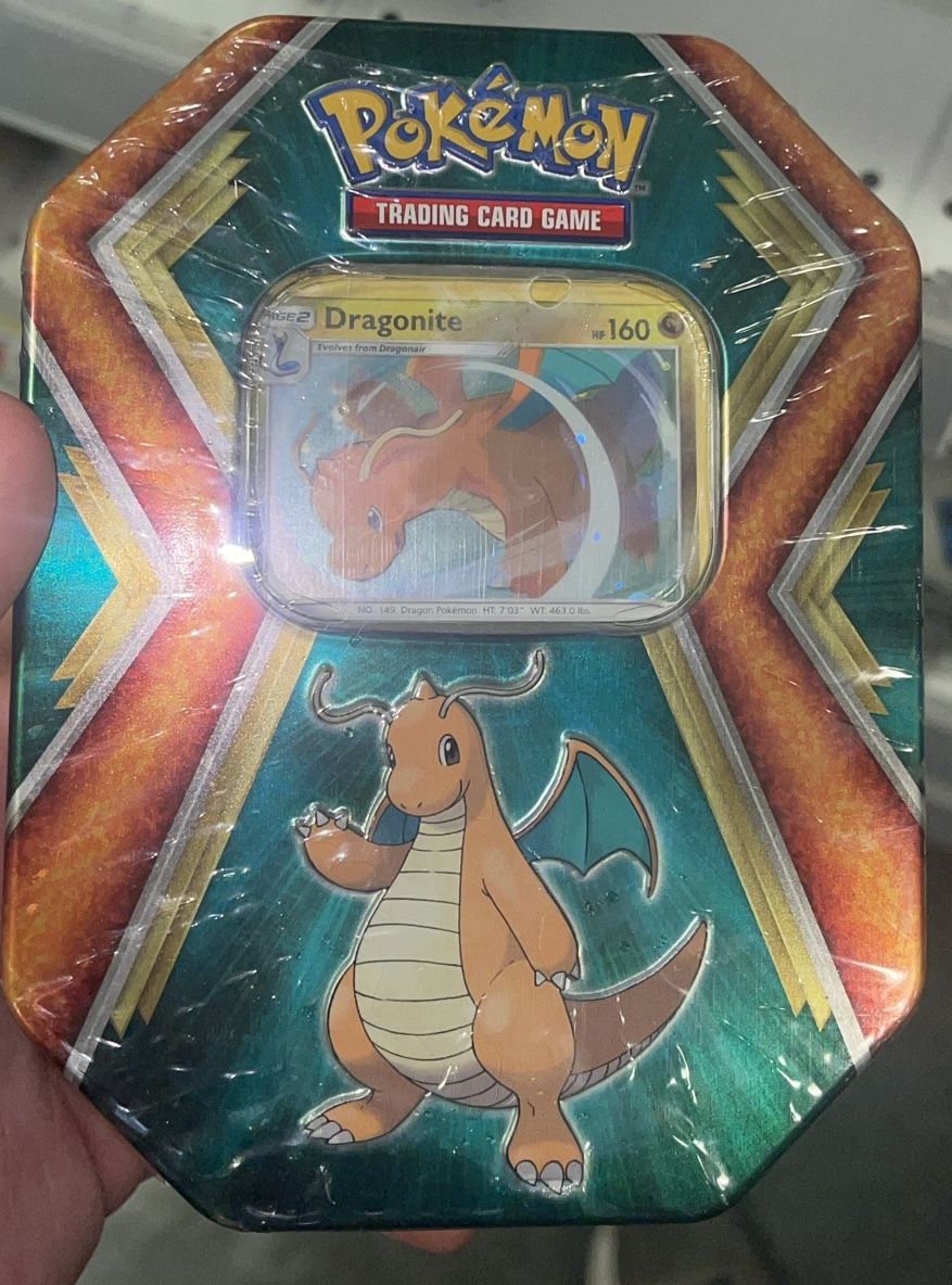 Rare 🎁Pokémon TCG Dragonite Collectible Tin Set 2019 NEW & SEALED🎁