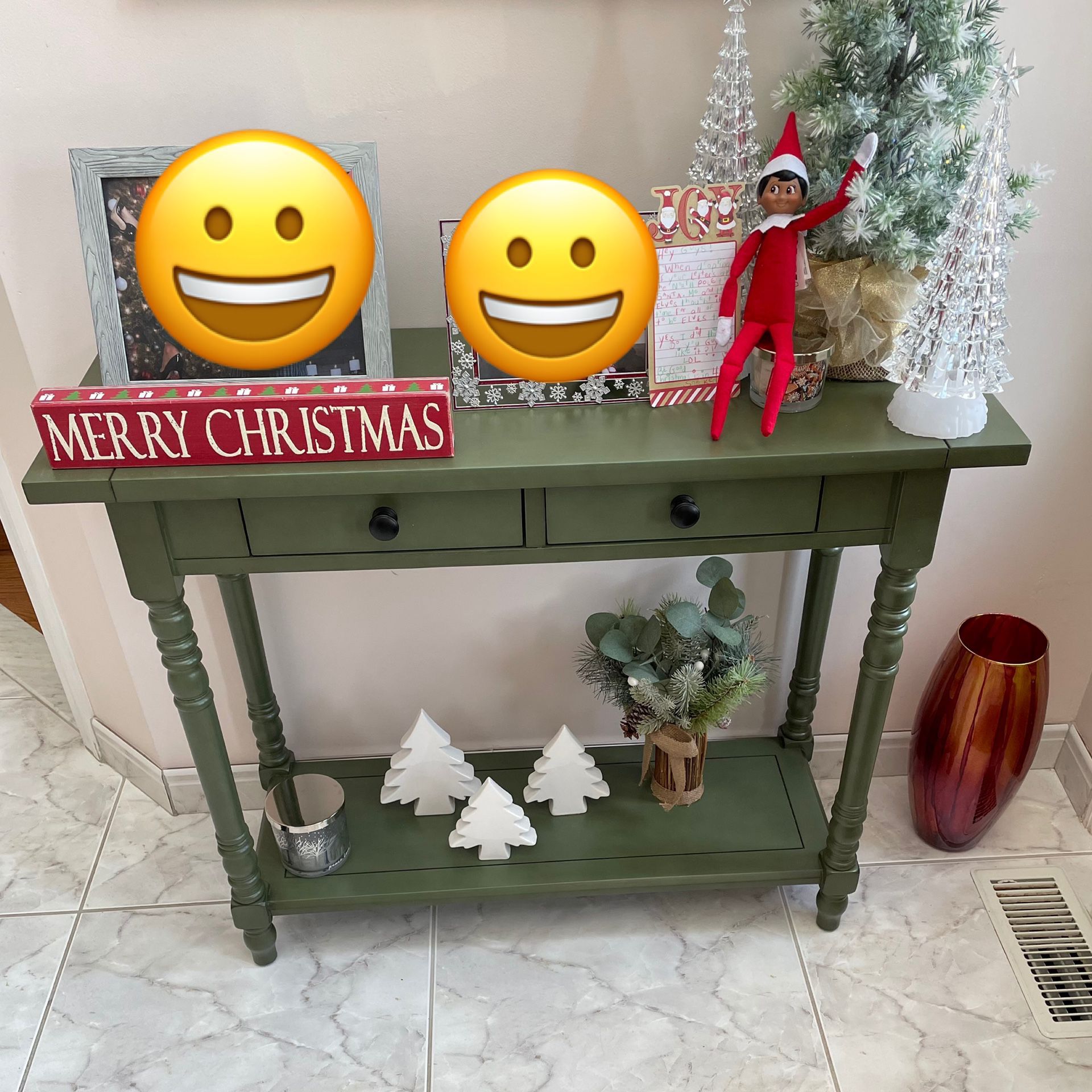 Green Console/Accent Table