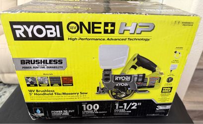 RYOBI ONE+ HP 18V Cordless Handheld Wet/Dry Masonry Tile Saw