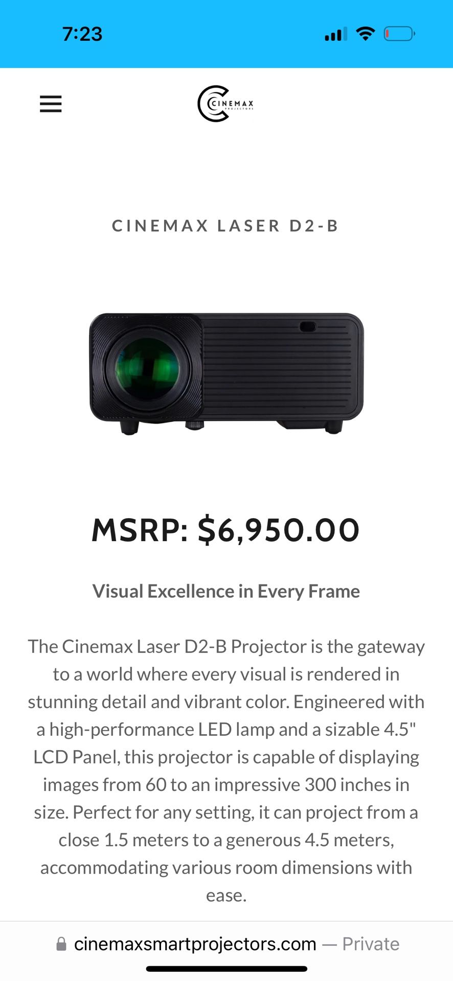 Laser 8k Projector With Screen And Surround Full Set Up