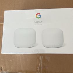 Google Nest Wifi router and point - New