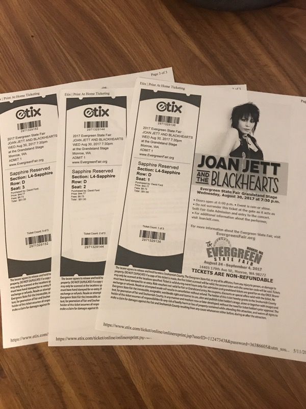 Joan Jett tickets