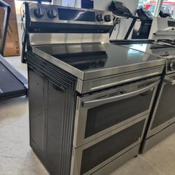 New Samsung
30 in. 5-Burner Element Smart Freestanding Double Oven Electric Range in Stainless Steel