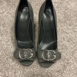 Gucci Peep Toe Pumps