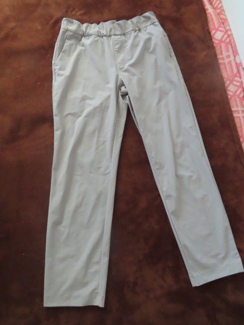 Vuori VW404 Miles Ankle in Clay Gray Woven Pull-on Pants S (27x26)