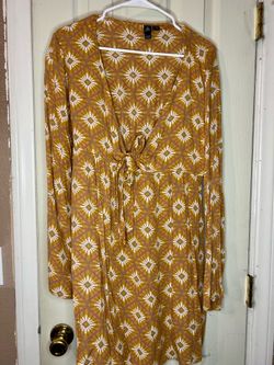 Volcom Star Dreamer Boho Floral Long Sleeve Dress