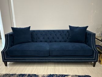 Blue sofa