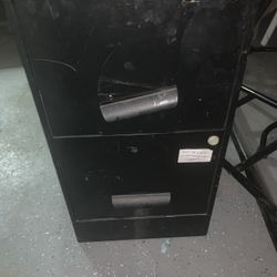 Black File Cabinet