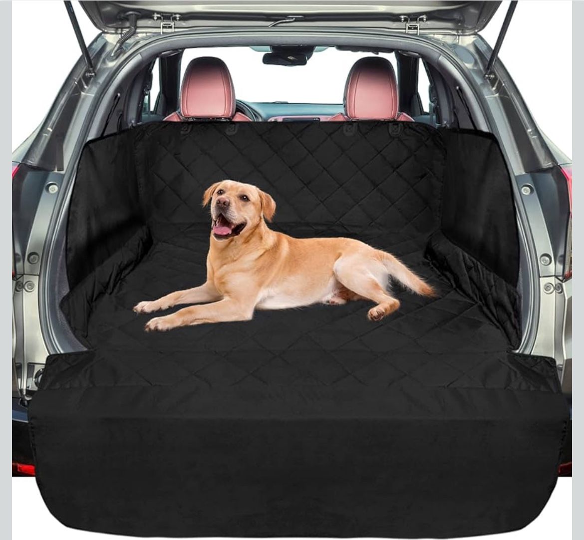 SUV Cargo Liner for Dogs - Waterproof Pet Cargo Liner with Side Flaps, Comfort Dog Cargo Cover with Bumper Flap, Scrachproof Non-Slip Large Size Unive
