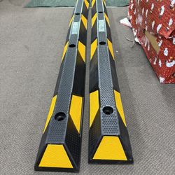 72" Heavy-Duty Rubber Parking Curb, 