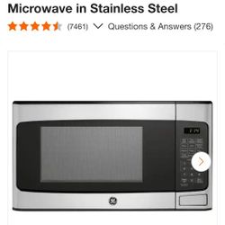 GE
1.1 cu. ft. Countertop Microwave in Stainless Steel