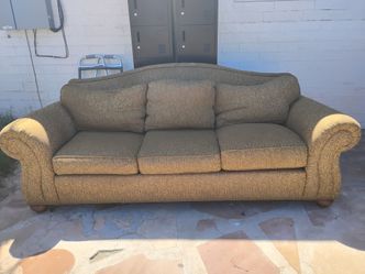 Ethan Allen Patterned Sofa