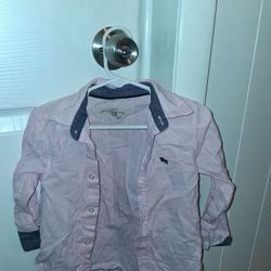 Light Pink H&M Dress Button Down Shirt 3T