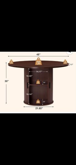 mesa de comedor con storage