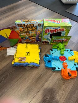 Hungry Hungry Hippos and The Floor is Lava! Board Games