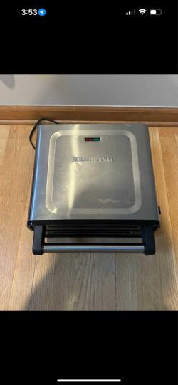 George Foreman Contact Smokeless - Ready Grill, Family Size (4-6 Servings)