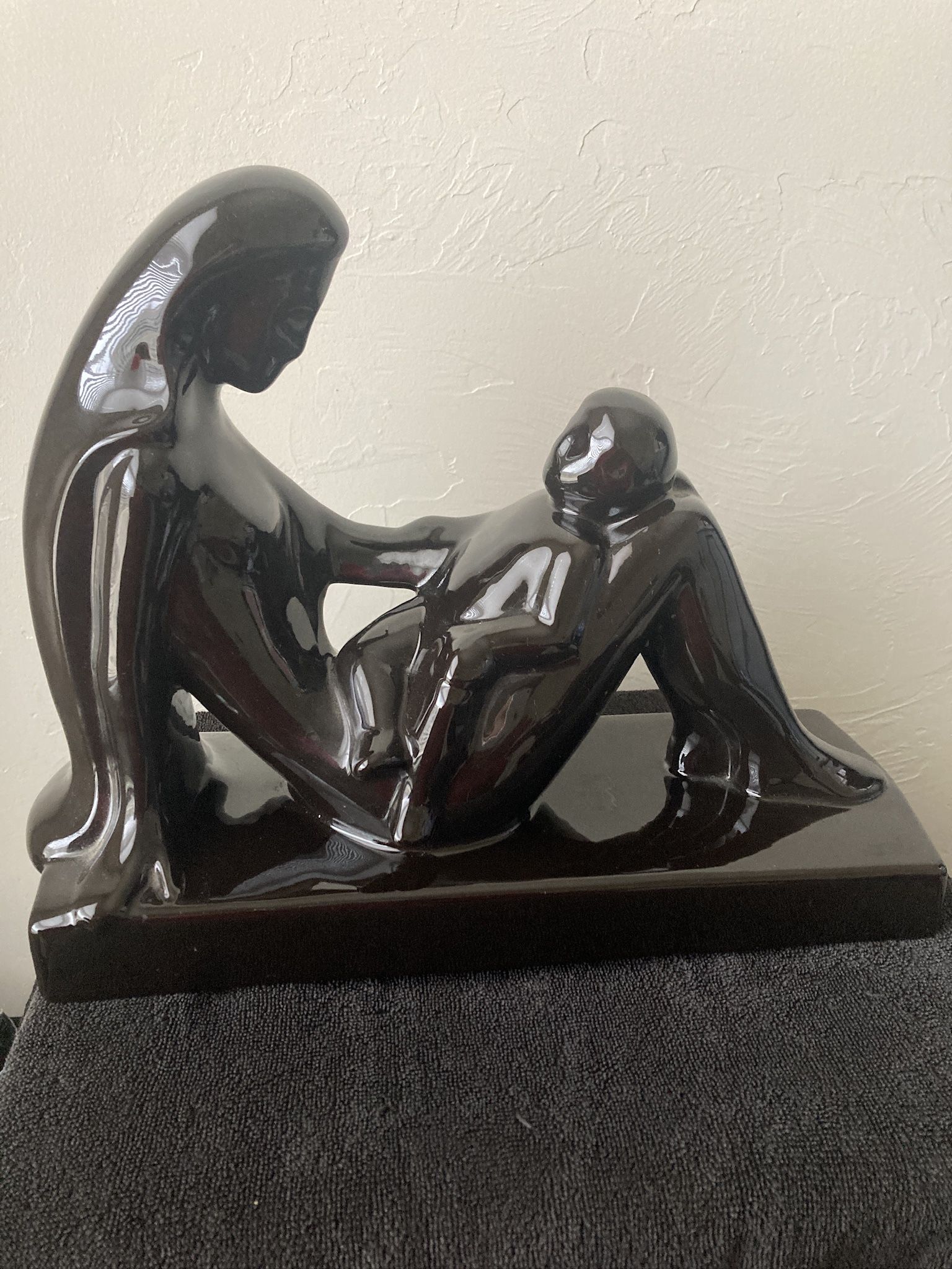 Vintage Haeger Mother And Child Ceramic Sculpture