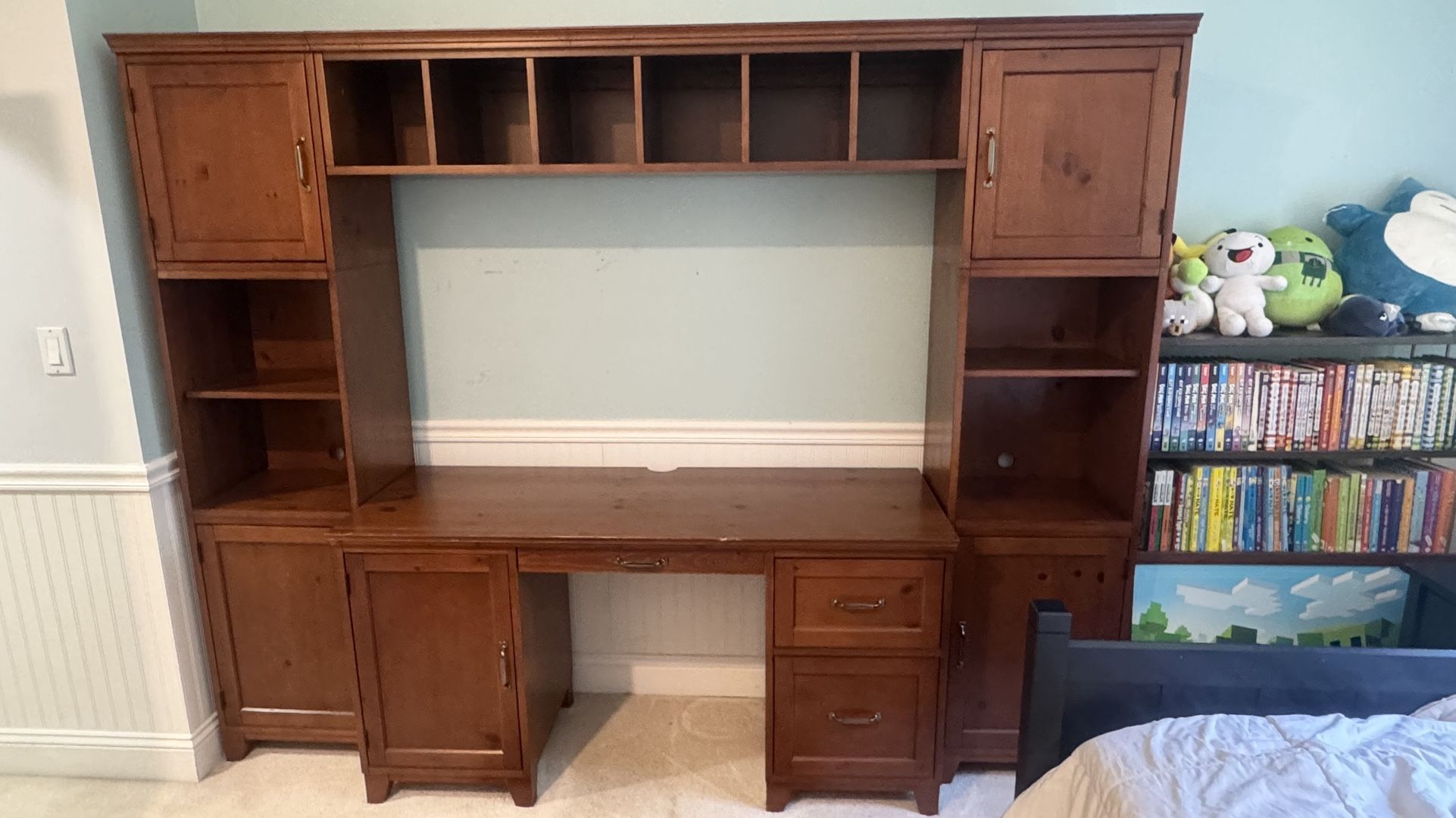 Pottery Barn Desk System Bookshelf Set